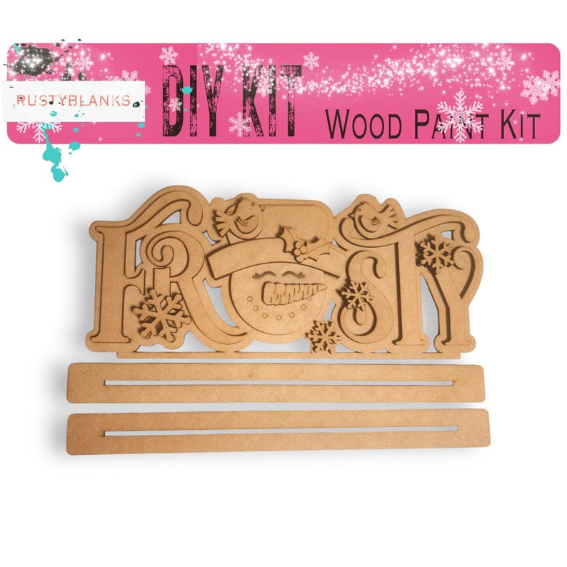 Frosty Shelf Sitter, Wood Paint Kit Etsy