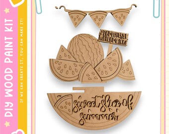 Watermelon Sign Insert - Interchangeable for Round or Tag Bases