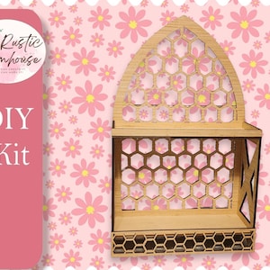 Farmhouse Two-Tiered Tray DIY Kit: Chicken Wire Display