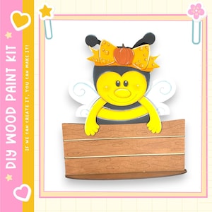 Interchangeable Bumble Bee Insert for Flower Basket,  Interchangeable Hats, DIY Wood Blanks