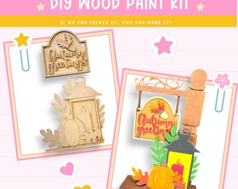Autumn Greetings Interchangeable Sign and Insert for the Mini Post