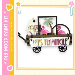 Lets Flamingle Wagon Insert: Unfinished DIY Wood Kit