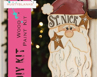 Christmas Santa Vintage Door Hanger