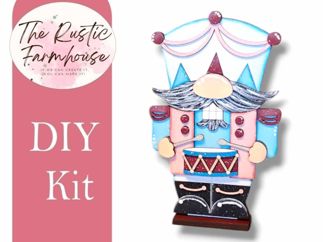 Nutcracker Gnome With Drum DIY Shelf Siitter Etsy