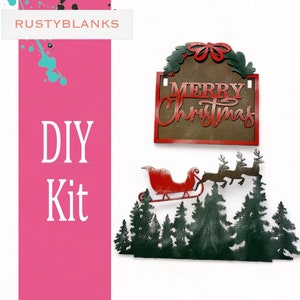 Merry Christmas Interchangeable Sign and Insert for the Mini Post