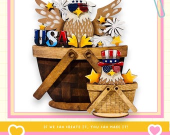 Bald Eagle Insert for the Flower Basket DIY