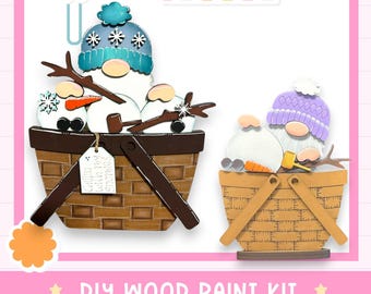 Winter Gnome Insert for the flower Basket DIY Kit