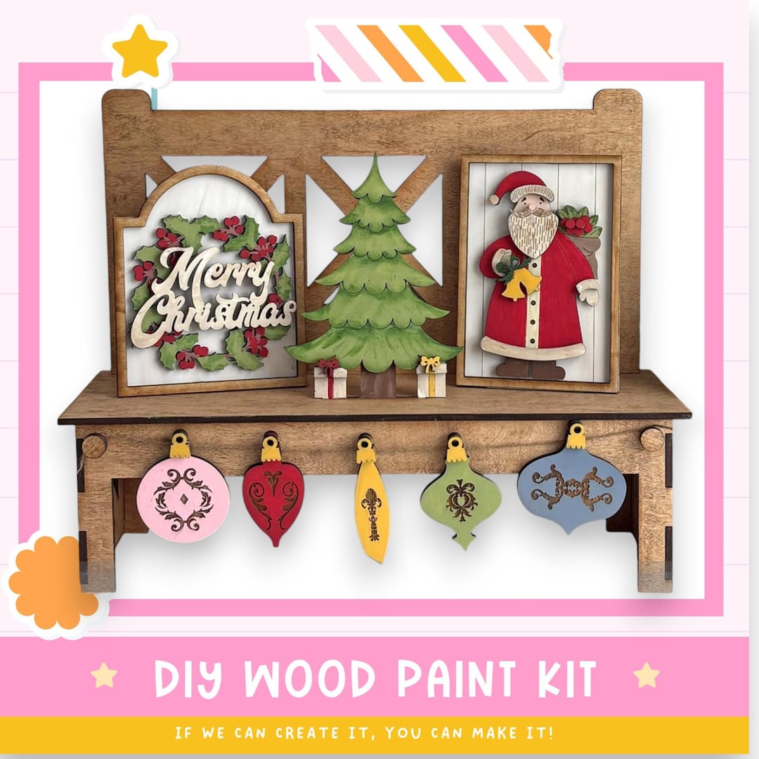 Santa Insert Interchangeable Inserts for Bench Style Display, Christmas Tree & Santa ...