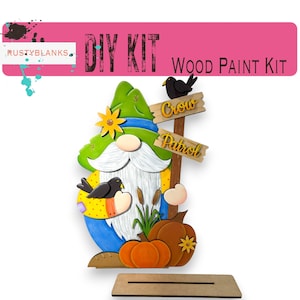 Fall Pumpkin Gnome, Fall Shelf Sitter, Autumn Gnome Craft Kit