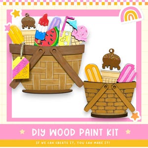 DIY Interchangeable Summer Treats Flower Basket Insert – Fits Flower Basket, Wagon & More