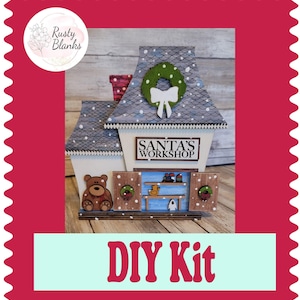 DIY Kit Christmas Village Santa&#39;s Workshop