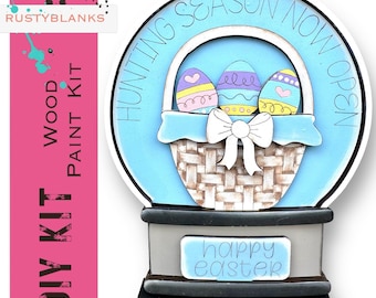 Easter Basket Snow Globe Insert: DIY Interchangeable Decor