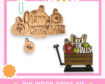 Merry Christmas Insert for the flower Basket DIY Kit