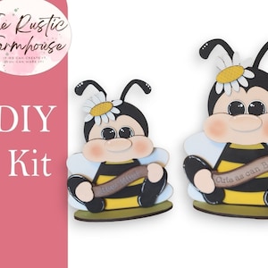 Bumble Bee Decor DIY Craft Kit: Unfinished Wood Blanks