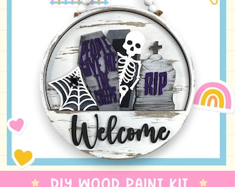 Panneau en bois décoratif d'Halloween : à monter soi-même