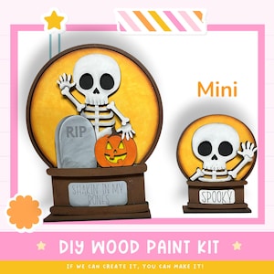 Skeleton Snow Globe Insert | DIY Wood Craft Kit