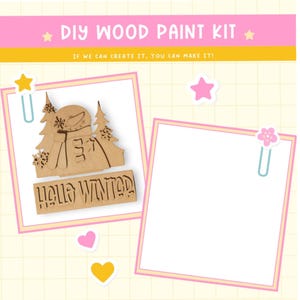 DIY Window Box Insert: Hello Winter Wood Blanks Decor Kit
