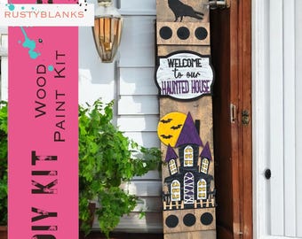 Halloween Porch Leaner Attachment Sets Only | Haunted House Porch Decor