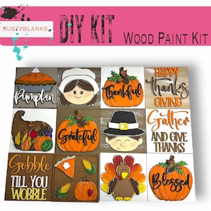 Fall Thanksgiving Tiles For The Leaning Ladder