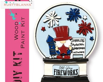 4th of July Snow Globe Insert: DIY Interchangeable Decor