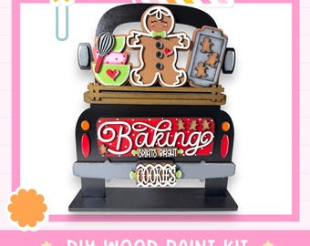Farmhouse Truck Insert: Gingerbread Baking Theme DIY Kit