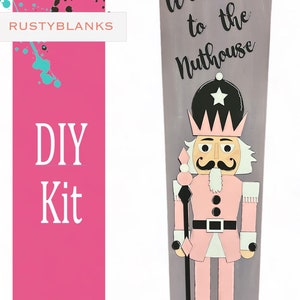 Welcome to the Nuthouse Porch Leaner Attachments Only | Christmas Winter Porch Decor