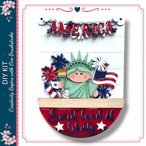 Lady Liberty Sign Insert - Interchangeable for Round or Tag Bases