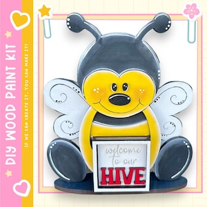 Standing Bumble Bee DIY Shelf Sitter Craft Kit