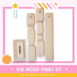 DIY Paint kit, Sign display, DIY Sign Stand Tabletop Door Hanger / Sign Stand