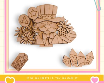 Uncle Sam Insert for the Flower Basket DIY