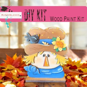DIY Scarecrow Shelf Sitter Kit | Fall Decor, Paint Your Own