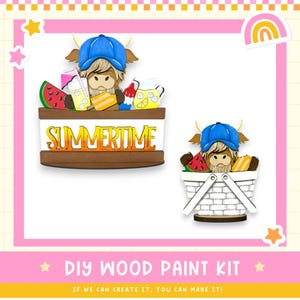 DIY Interchangeable Summer Treats Highland Flower Basket Insert – Fits Flower Basket, Wagon & More