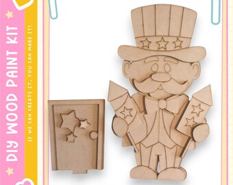 Uncle Sam Insert for our Interchangeable Birdhouse Post