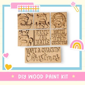 Christmas Duck Interchangeable Tiles For The Leaning Ladder and other Interchangeable Bases DIY Kit