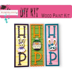 Hop Easter Bunny Shaker Sign