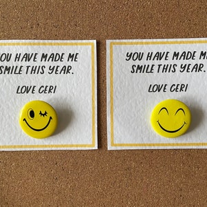 Class Set of Various Yellow Smiley Face Badges - Leavers Gifts - Thank You Gifts - End of Year Gifts