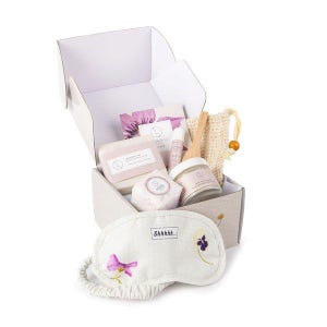 All-Natural Bath Set | Lavender Soap, Facial Mask, Bath Bomb | Mother’s Day Gift for Mom, Relaxing Self-Care Set, Vegan, Cruelty-Free