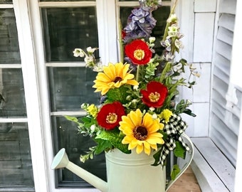 Farmhouse Watering Can Centerpiece