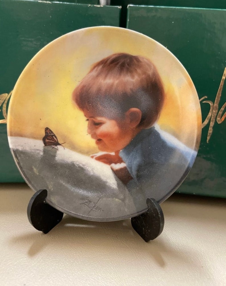 Vintage Donald Zolan Miniature Plate Etsy