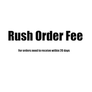 Rush order fee for veils need to receive within 20 days