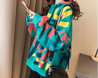 oversized hoodie women korean