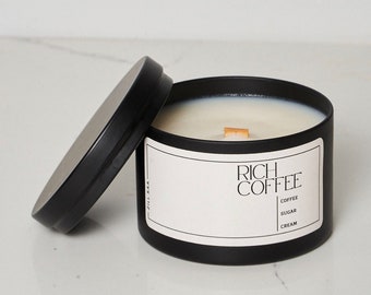 Świeca ZILL SAA | Świeca zapachowa COFFEE | Wosk kokosowy | Zapach śniadaniowy | Czyste spalanie | Wysokiej jakości świeca |