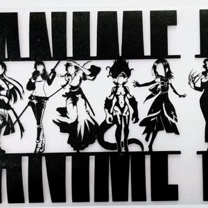 Anime Life v2 Vinyl Decal / Sticker 6.5x11.5