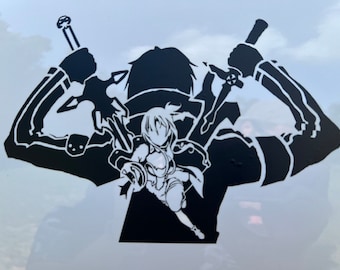 SAO 2 + 3 vinyl decal / sticker