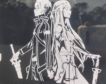 SAO vinyl decal / sticker 5.5x7 _ 6.5x8 _ 8.5x9
