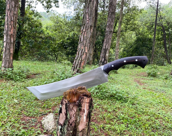 Antique Nichols Bros Solid Steel Butchers Knife Meat Cleaver Nichols