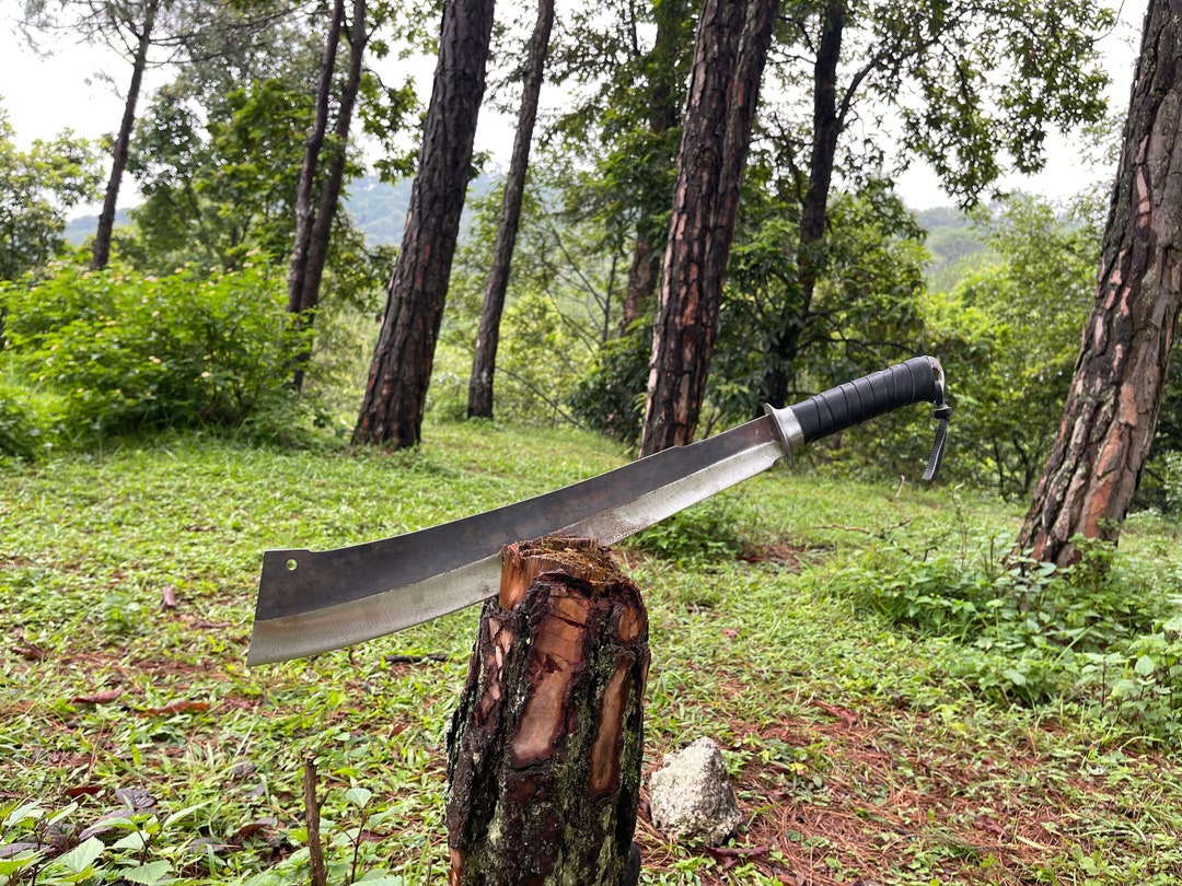 Fwosi 18 Inch Jungle Machete Hand Survival Machete Etsy