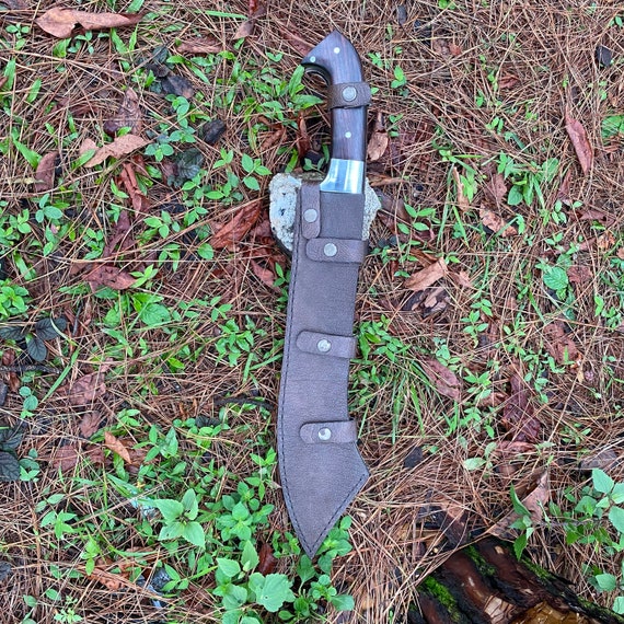 Machete forjado a mano, herramienta de cuchillo, equipo de supervivencia,  hoja de acero al carbono 5160 de 15, cuchillo machette, cuchillo listo para  usar / regalo para el abuelo -  México