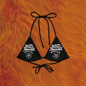 Re D Bikini Top Bikini Gotico Bikini Heavy Metal Bikini Rock and Roll Heavy Metal Moda Donna Moda Punk Bikini Punk Moda Western