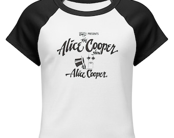 Alice Cooper Raglan Crop Tee